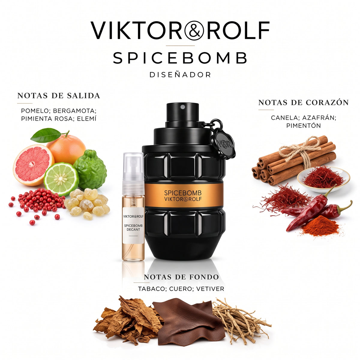 Viktor & Rolf Spicebomb — decant de perfume