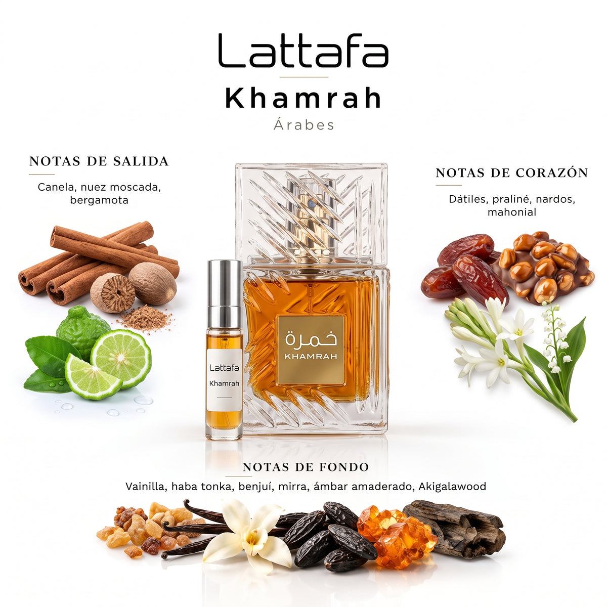 Lattafa Khamrah — decant de perfume