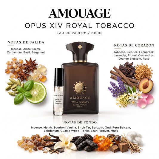 Amouage Opus XIV Royal Tobacco — decant de perfume