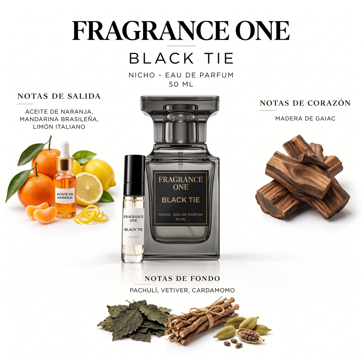 Fragrance One Black Tie — decant de perfume