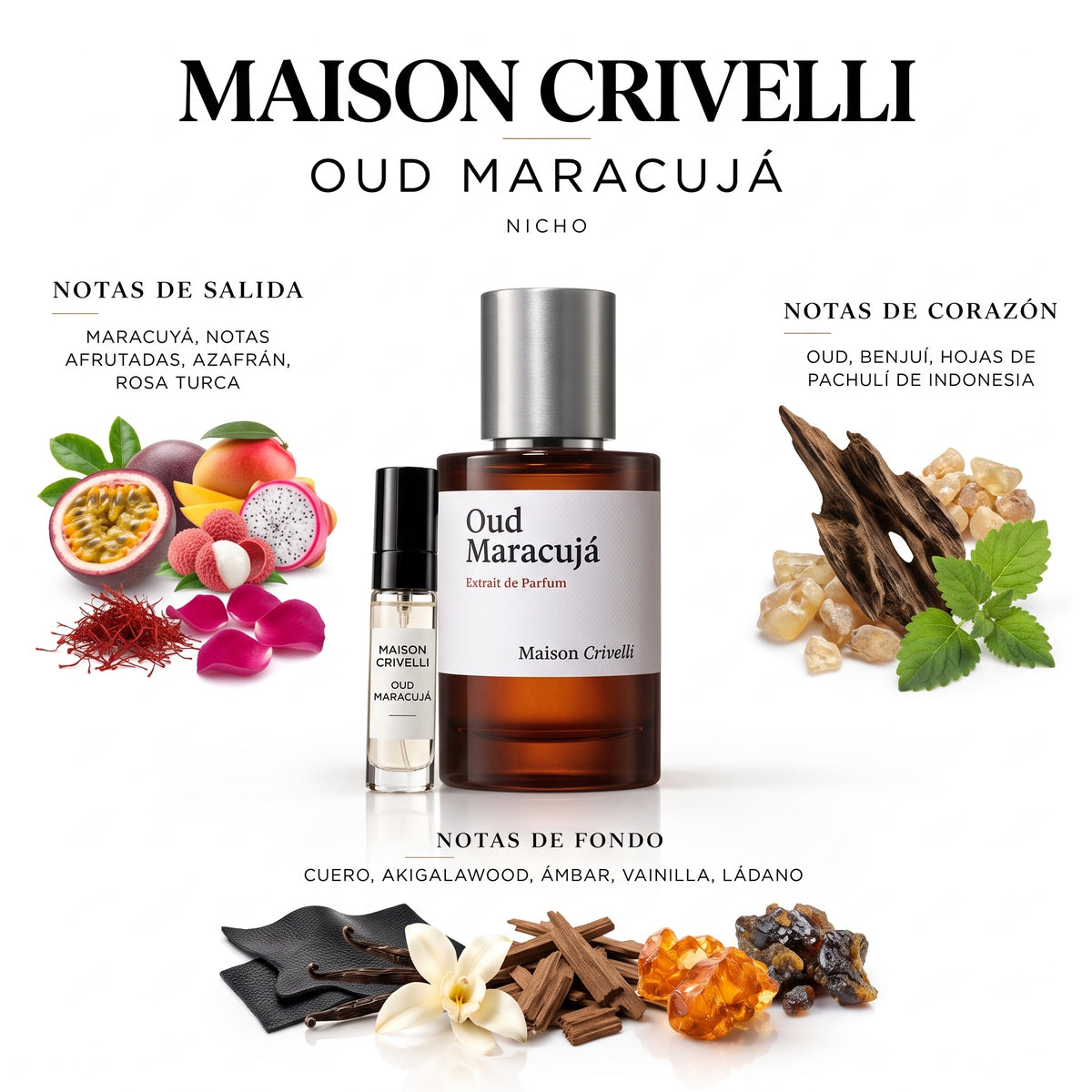 Maison Crivelli Oud Maracujá — decant de perfume