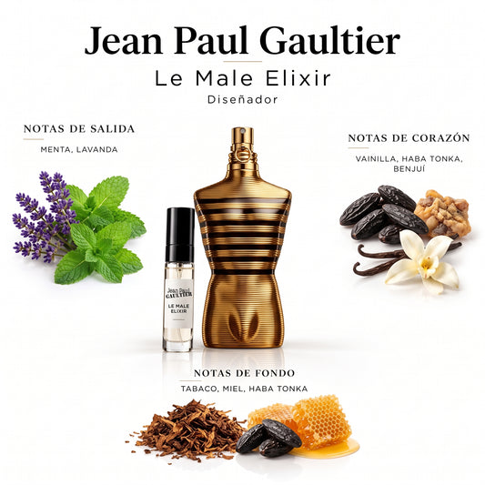 Jean Paul Gaultier Le Male Elixir — decant de perfume